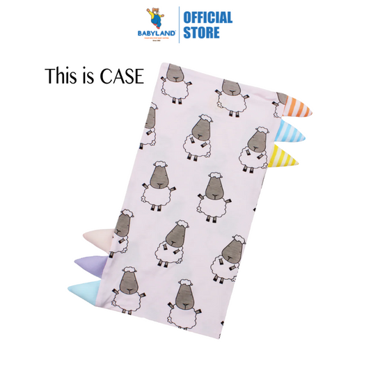 Baa Baa Sheepz Bed-Time Buddy Case Big Sheepz Pink with Color & Stripe tag