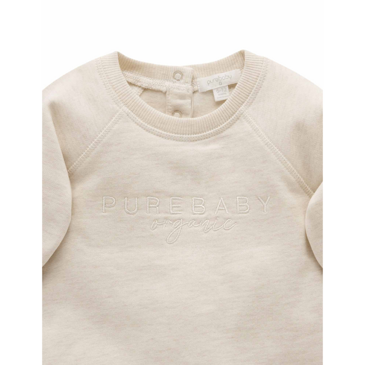 Purebaby Organic Purebaby Logo Windcheater - Wheat Melange
