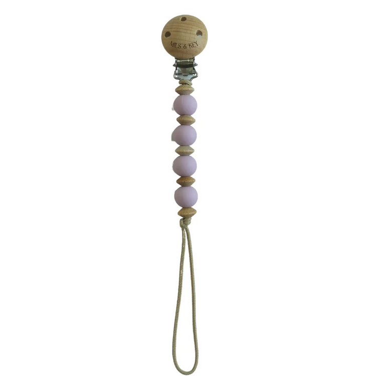 Mils and Key Peanut Pacifier Clips (0m+)