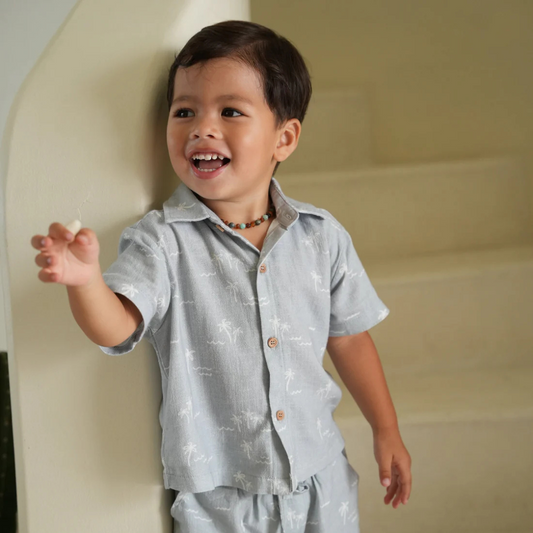 Joey & Mom Boys’ Linen Wear Set