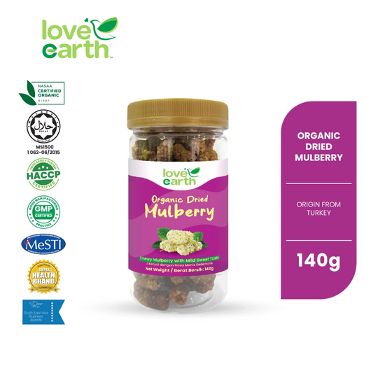 Love Earth Organic Dried Mulberry 140g