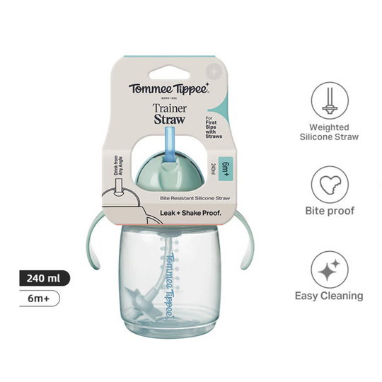 Tommee Tippee Trainer Straw Cup Bottle 240ml - Boy