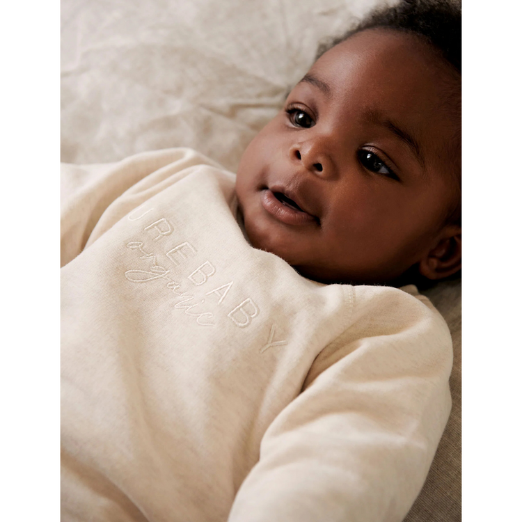 Purebaby Organic Purebaby Logo Windcheater - Wheat Melange