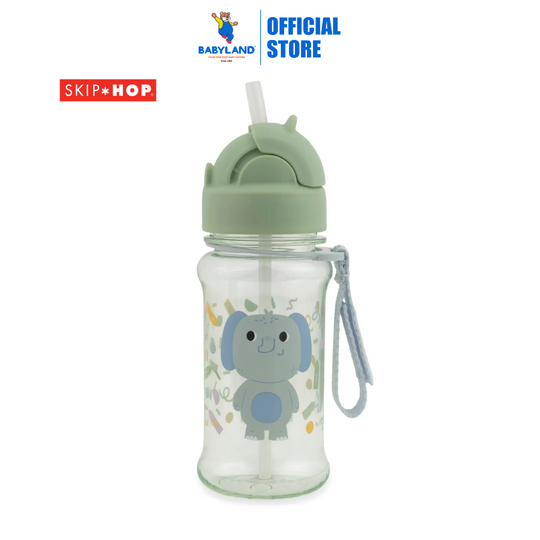 Skip Hop Besties Squad Tritan Renew Straw Bottle - Elephant (12+ months)