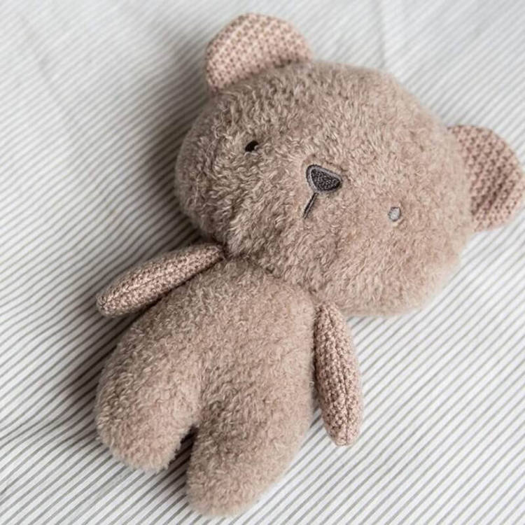 BUBBLE Knitted Plush Cuddly Toy - Beanie the Bear (0m+)