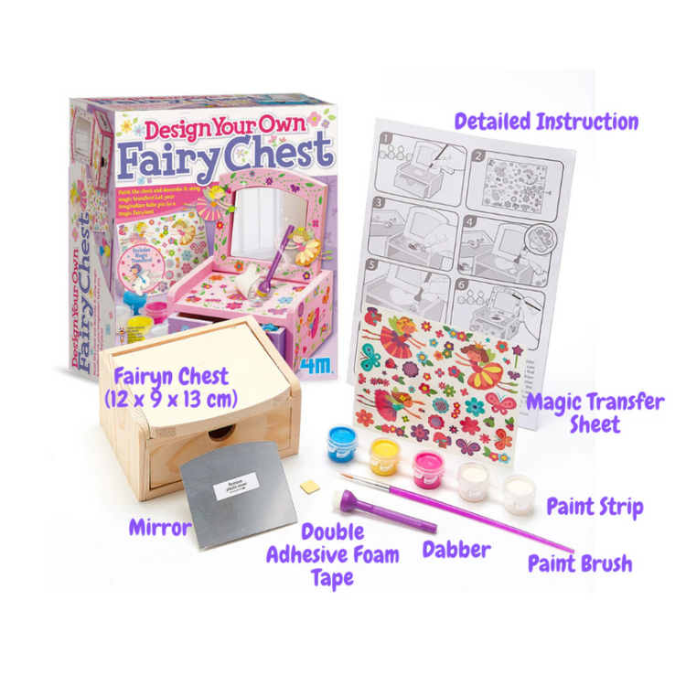 4M Fun Craft - Design Your Own Fairy Chest (5Y+)