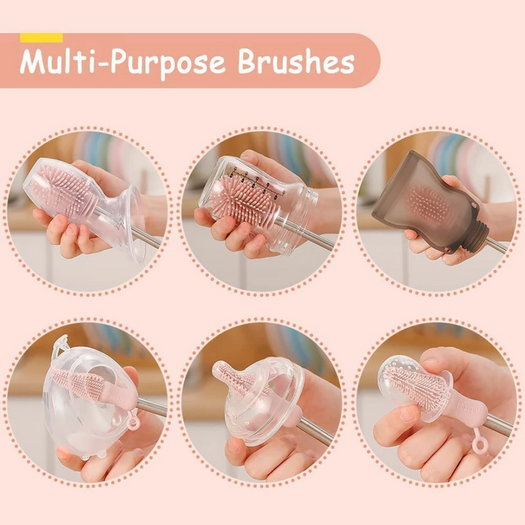Haakaa Double-Ended Silicone Cleaning Brush