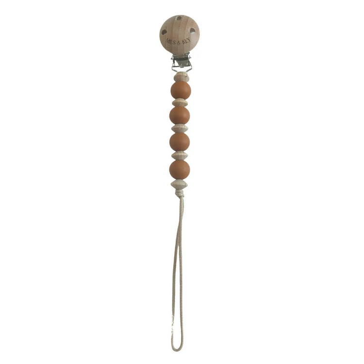 Mils and Key Peanut Pacifier Clips (0m+)