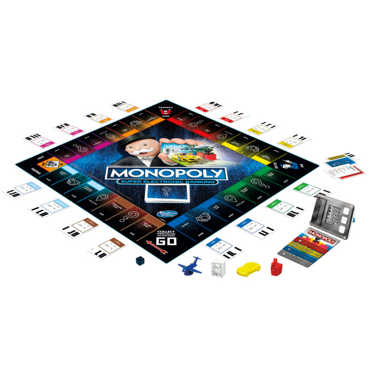 Monopoly Super Electronic Banking Family Board Game with Electronic Banking Unit (8Y+)