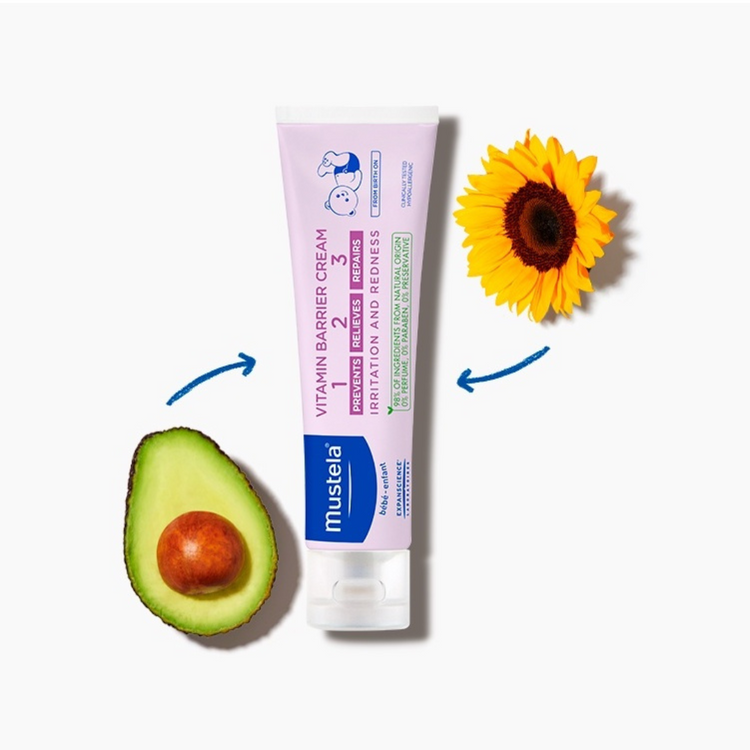 Mustela 123 Vitamin Barrier Cream for All Skin Types (100ML)