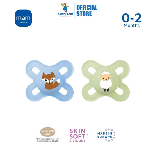 MAM Original Start Silicone Soother (0-2m) set of 2