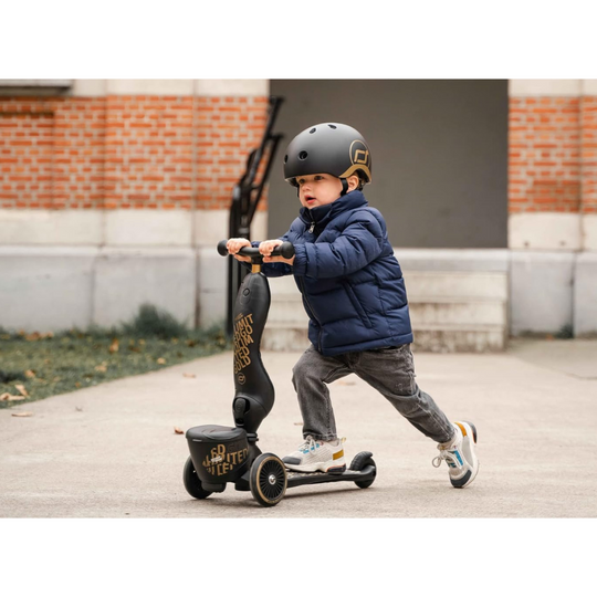 Scoot And Ride Helmet Size XXS-S (Gold Black) (45 – 51cm)