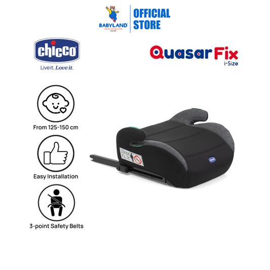 Chicco Quasar Fix With Isofix Booster Seat - Obsidian | From 125 till 150cm