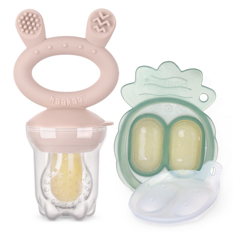 Haakaa Freeze-N-Feed Mini Combo - Silicone Feeder + Mini Tray