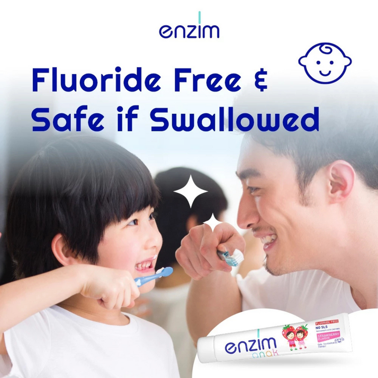 Enzim Anak Kids Toothpaste - Strawberry 50ml (0-5Y)