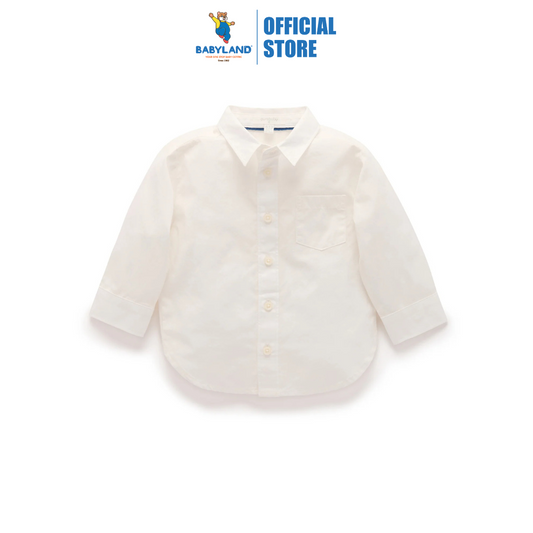 Purebaby Organic Classic Shirt - Vanilla