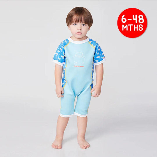 Cheekaaboo Warmiebabes Thermal Swimsuit UPF50+ - Blue Shark