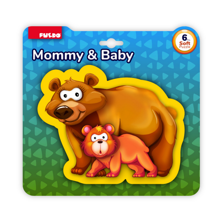 Puedo Magnetic Puzzle Mommy & Baby (2 variations: Bear, Elephant)
