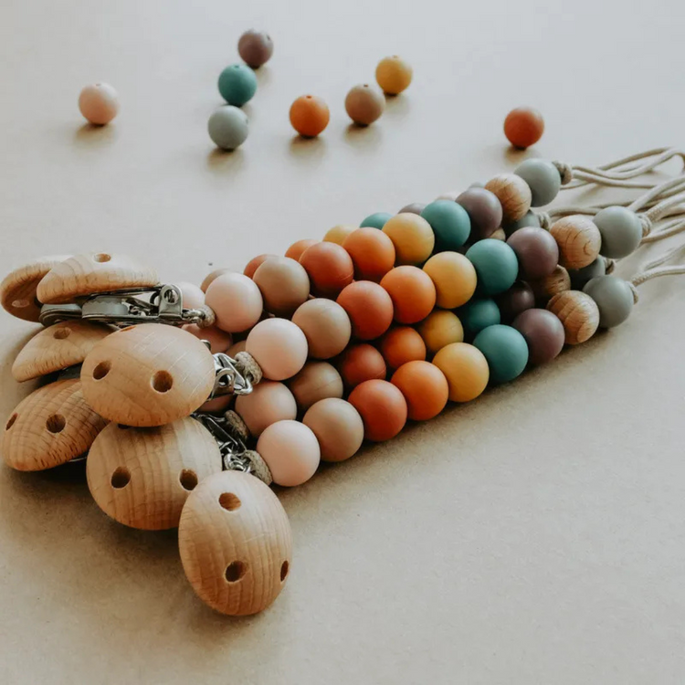 Mils and Key Iris Pacifier Clips - Multiple Color (0m+)