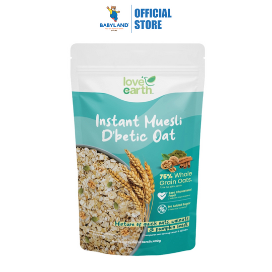 Love Earth Instant Muesli D'betic Oat 350g