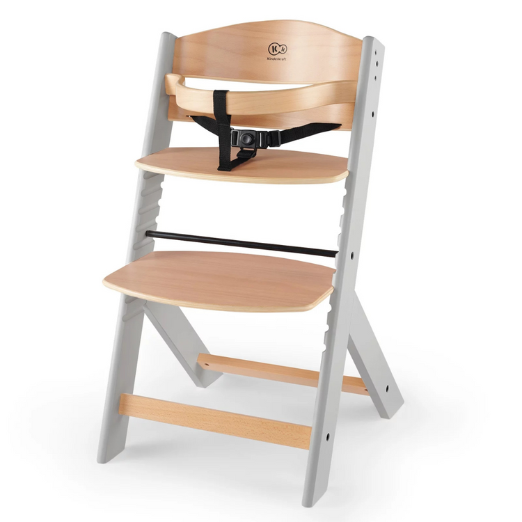 Kinderkraft High Chair ENOCK - Grey Natural (6m+)
