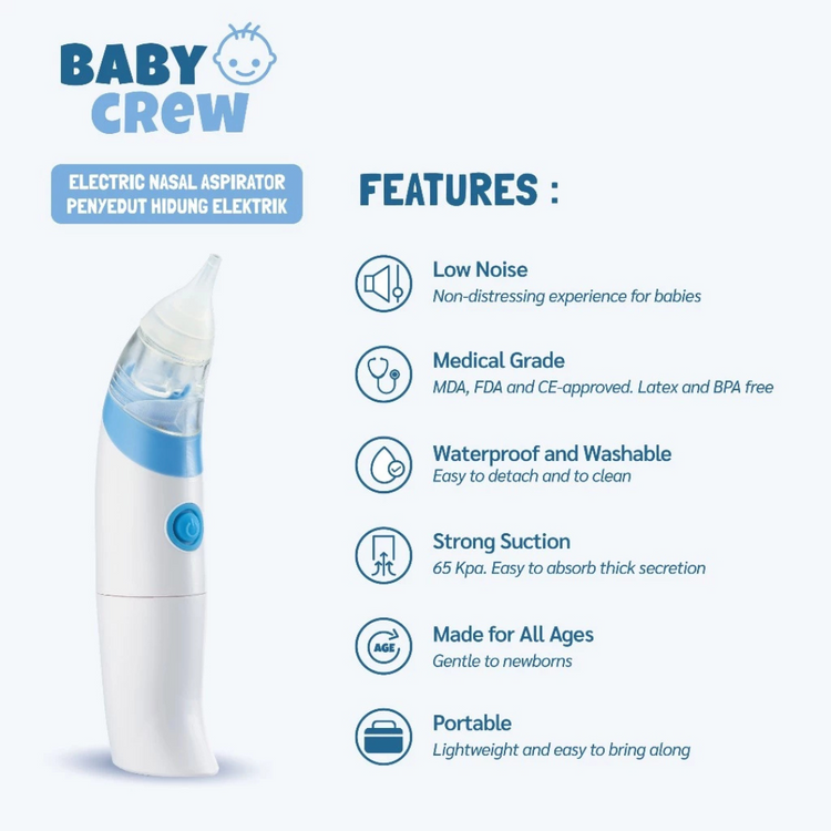 Baby Crew Electric Nasal Aspirator (0m+)