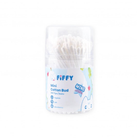 Fiffy Mini Cotton Bud Drum 200Tip (100Pcs)