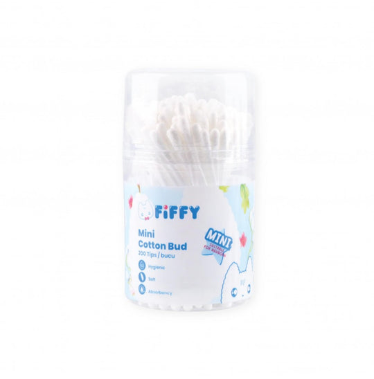 Fiffy Mini Cotton Bud Drum 200Tip (100Pcs)
