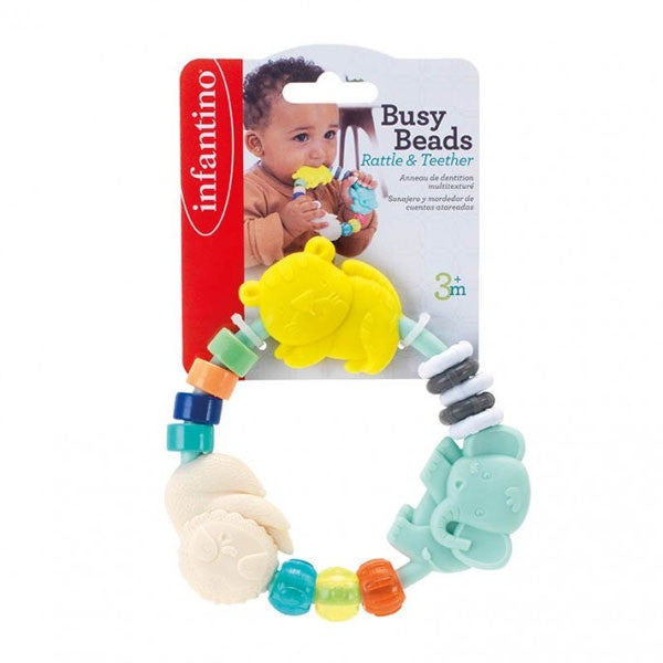 Infantino Busy Beads Rattles & Teether (3m+)