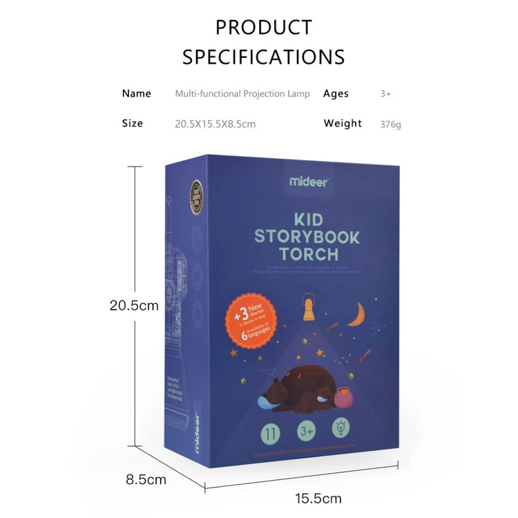 Mideer Kids Storybook Torch - 12 stories (3Y+)