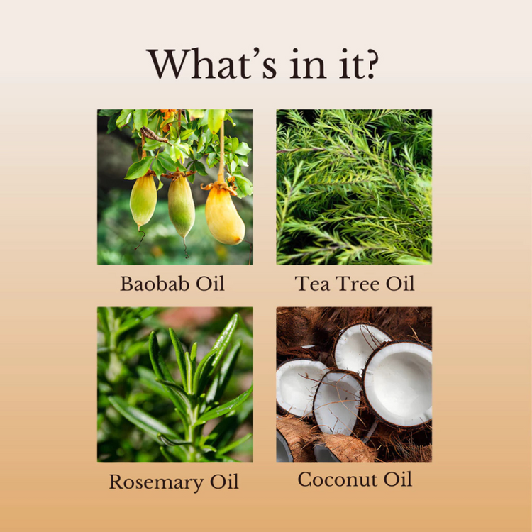 Juicy Chemistry Baobab, Rosemary & Tea Tree Shampoo (200ml)