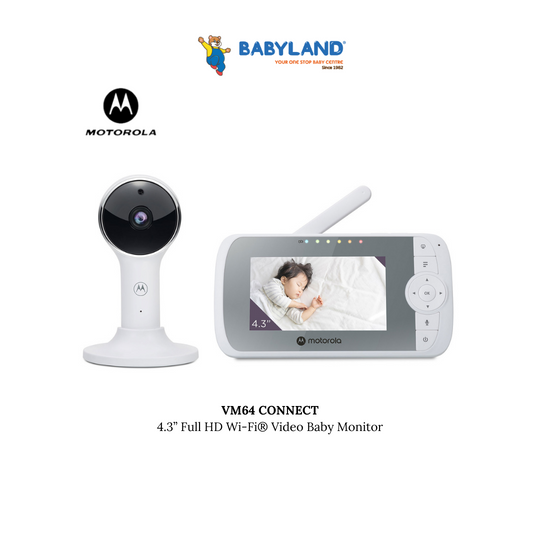 Motorola VM64 CONNECT 4.3ā Full HD Wi-FiĀ® Video Baby Monitor