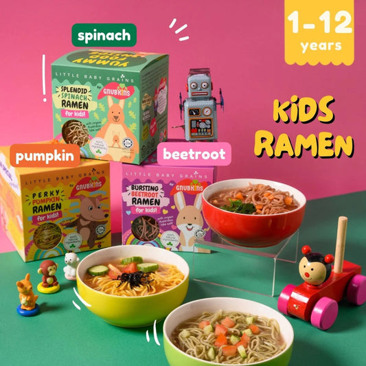 Little Baby Grains Organic Kids Ramen - 2 flavours (1-12 Years)