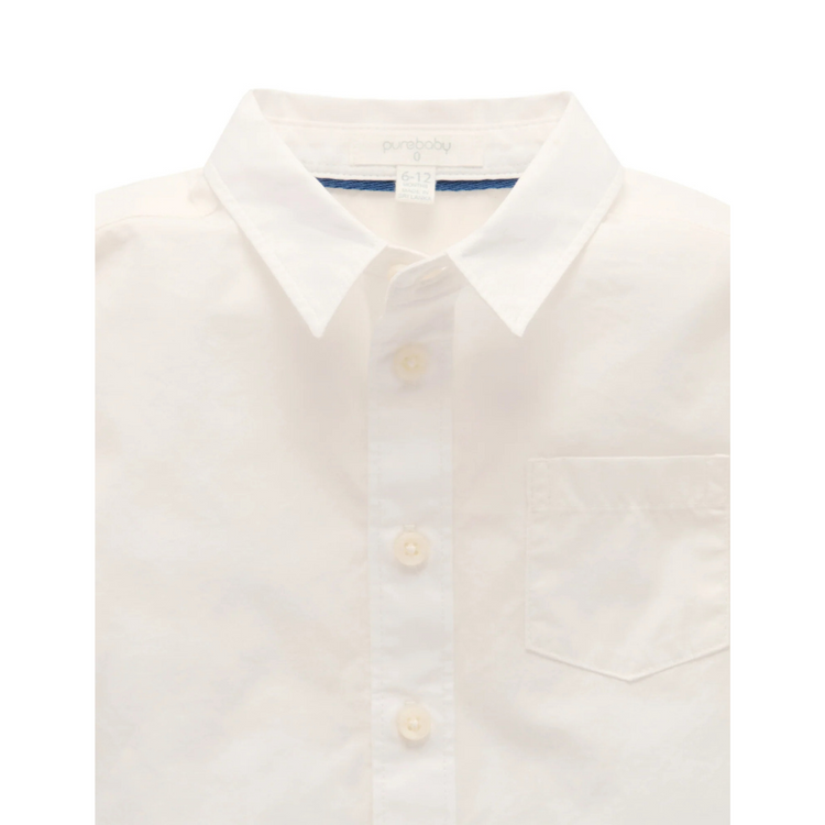 Purebaby Organic Classic Shirt - Vanilla
