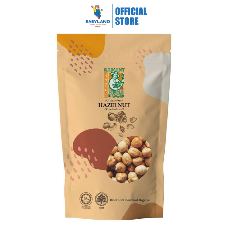 Radiant Natural Hazelnut, Raw (Gluten Free) (200g)