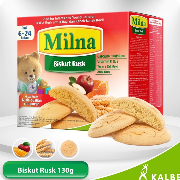 Milna Baby Biskut Rusk (130g) For 6+ Babies
