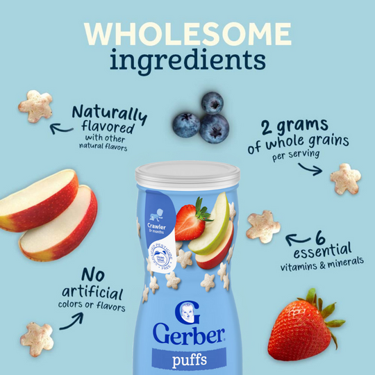 Gerber Baby Puffs 42g - Crawler ( 8+ months )