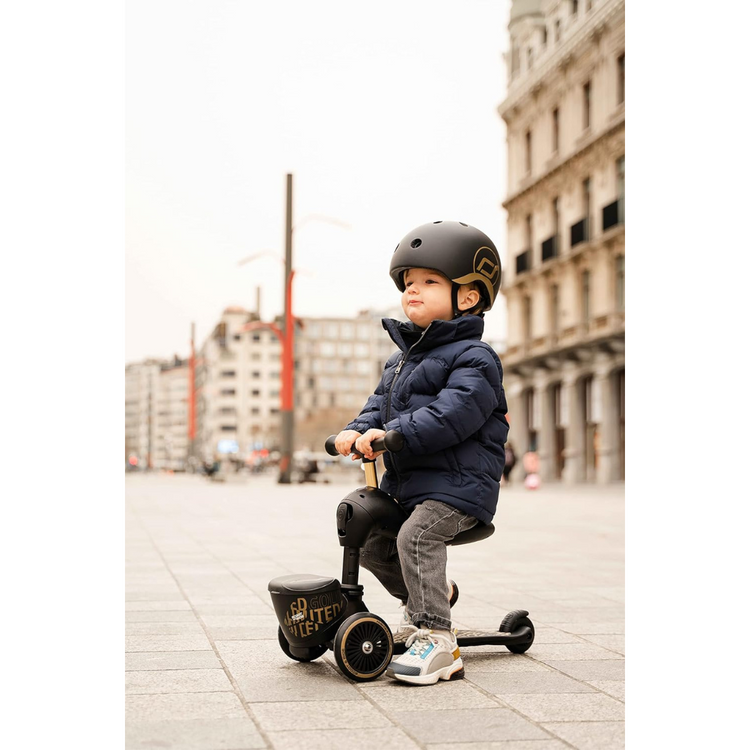 Scoot And Ride Helmet Size XXS-S (Gold Black) (45 – 51cm)