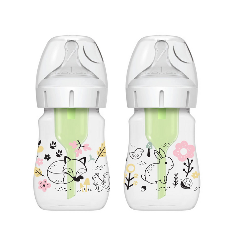 Dr Brown's Options+ PP Wide-Neck Bottle with Level 1 Teat (150mL)(2-Pack)