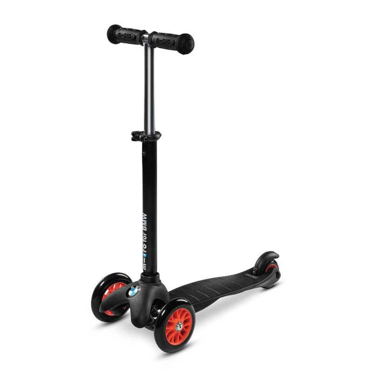 Micro BMW Mini2Go Kids Scooter - Black/Orange (3-5yrs)