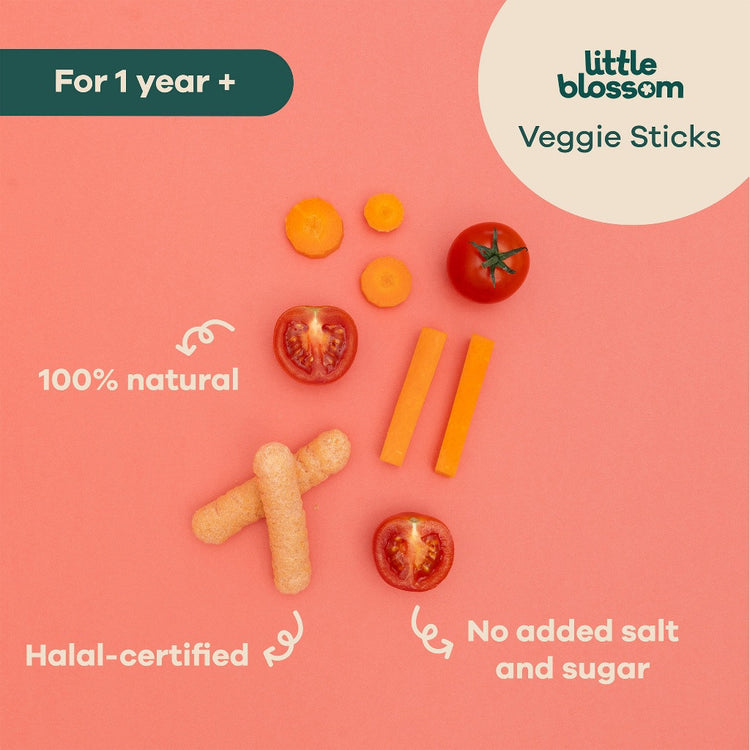 Little Blossom Veggie Sticks 12g - Tomato & Carrot