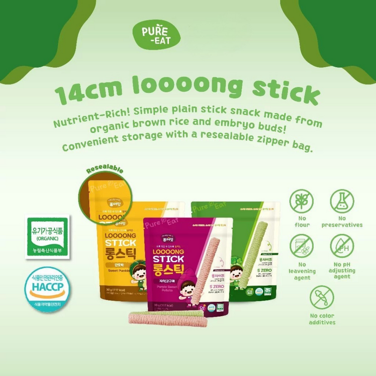 Pure-Eat Organic Loooong Stick 30g (8m+)