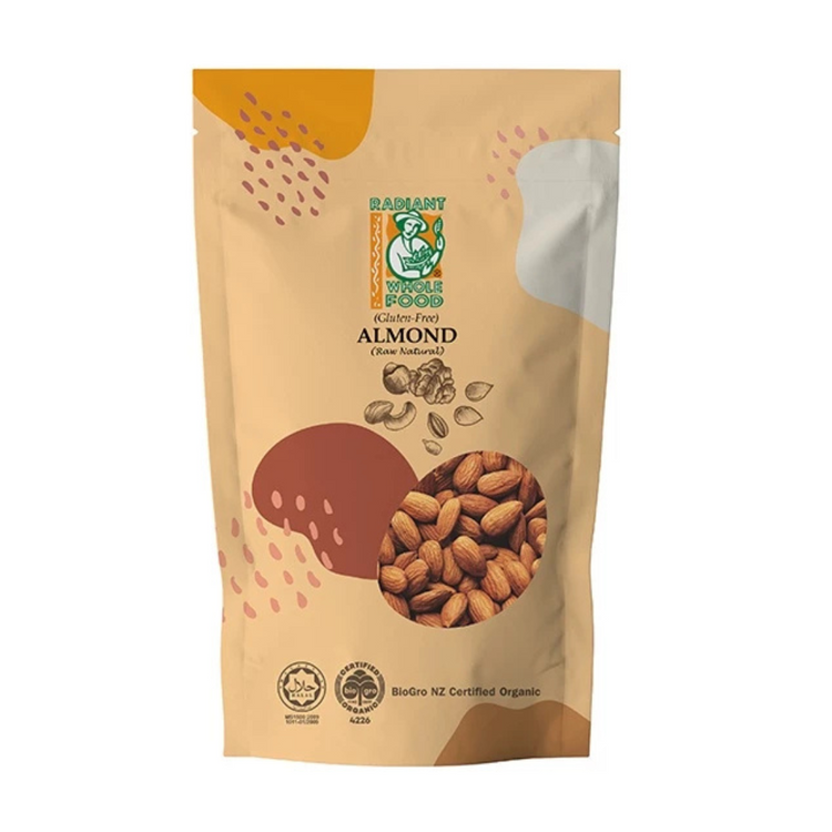 Radiant Natural Almond, Raw (Gluten Free) 200g