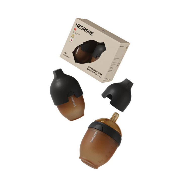 He Or She New Born Set 5oz/160ml Ultra Wide Neck Baby Bottle (2 PACK)
