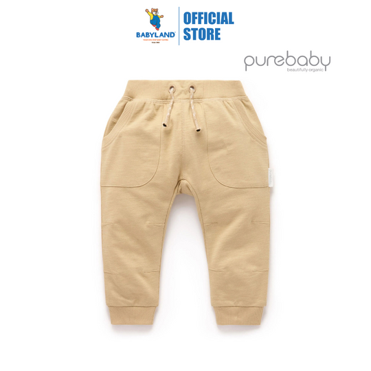 Purebaby Organic Slouchy Pants - Burrito Print