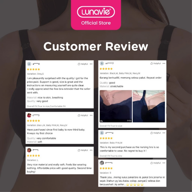 Lunavie Premium Seamless Nursing Bra