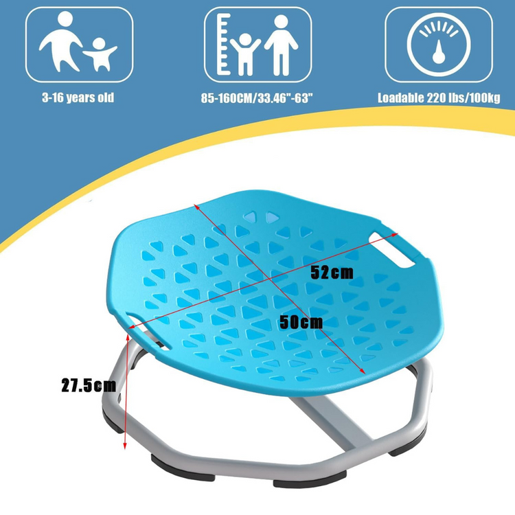 Gaabi Spinning Chair 100kg 360° Kids Swivel Seat Chairs with Armrests