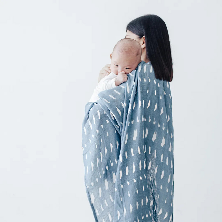 Mils and Key Swaddle - Bamboo + Cotton Swaddle (120cm x 120 cm)