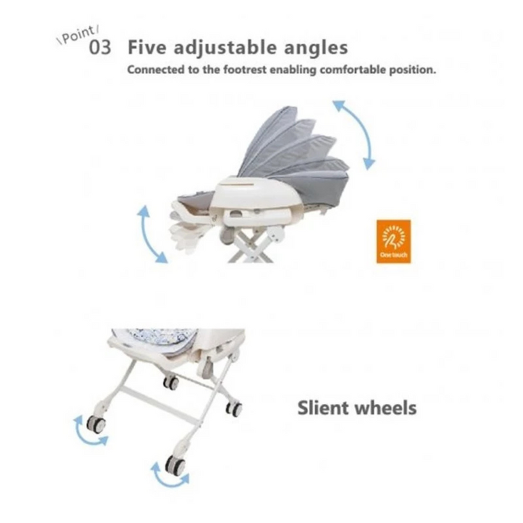 Combi Dreamy Manual Swing - Light Grey ( Newborn to 4 Years Old Approx. )