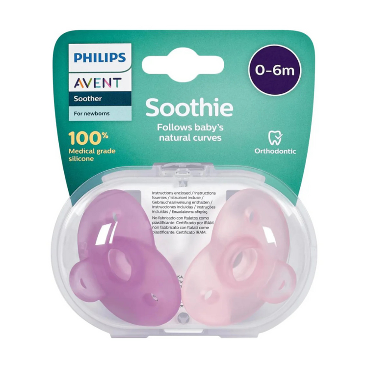 Philips Avent Curved Soothie (0-6m) (2pcs)